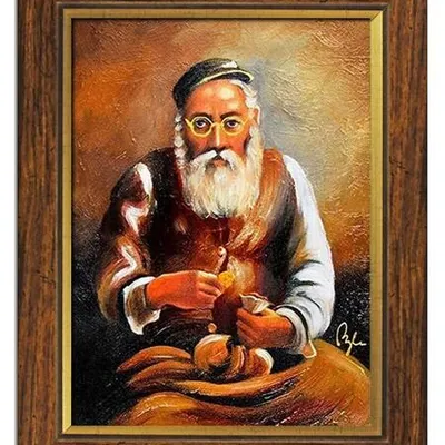 Żyd na szczęście - żyd z sakiewką - 41x51 cm - g02687