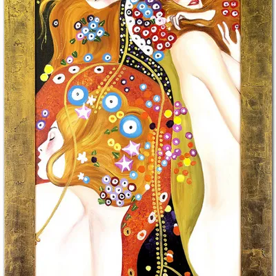 Gustav klimt - węże wodne i - 77x107 cm - g00232