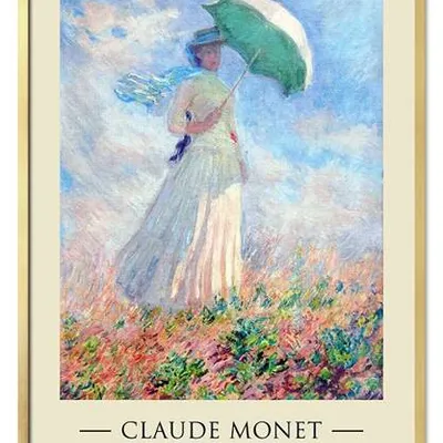 Obraz drukowany - impresjoniści - claude monet - kobieta z parasolką - 63x93 cm - g113526