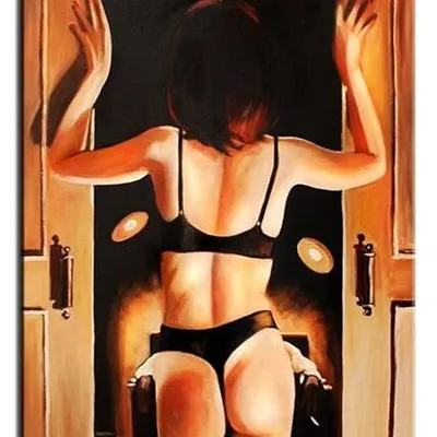 Obraz olejny - jack vettriano - jego ulubiona dziewczyna - 110x150 cm - g118804