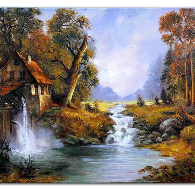 Obraz olejny - pejzaże - 110x150 cm - g118983