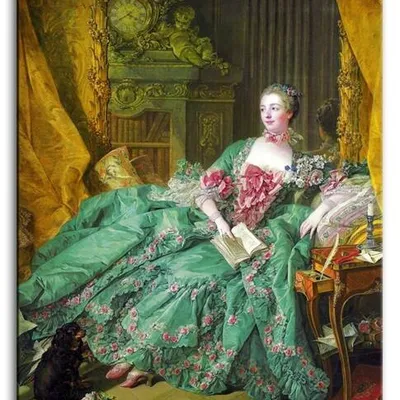François boucher - portret madame de pompadour - 40x50 cm - g92614