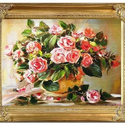 Róże - bukiety dla danki - 40x50 cm - g02454