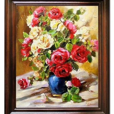 Róże - kwiaty od kajtusia - 53x64 cm - g04663