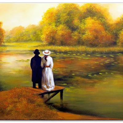 Obraz olejny - pejzaże - 60x90 cm - g119030