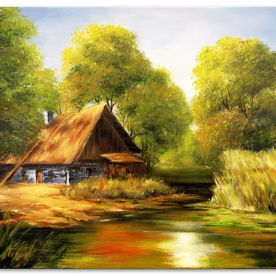 Obraz olejny - pejzaże - 80x120 cm - g119114