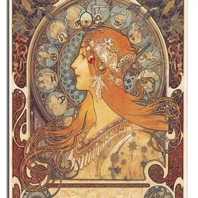 Alfons mucha - zodiak - 90x60 cm - g17740