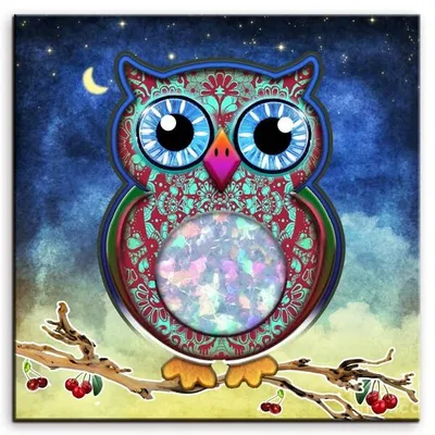 Sowy - sówka marta - 60x60 cm - g93141