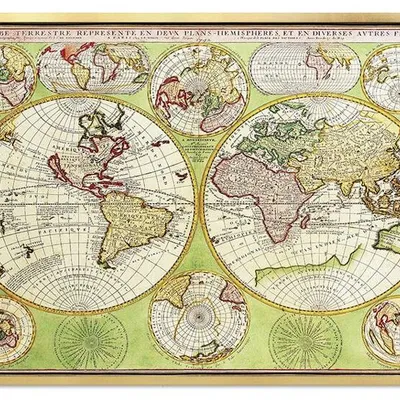 Mapy - ziemska mapa - 64x84 cm - g92464