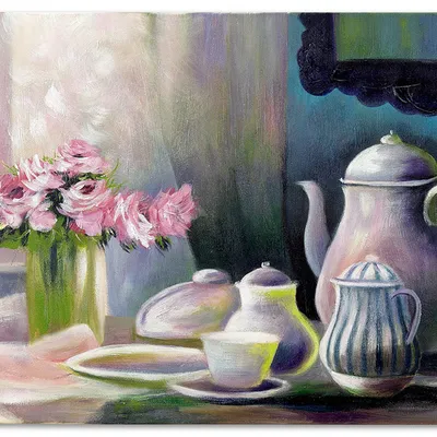 Obraz olejny - martwa natura - 60x90 cm - g118730