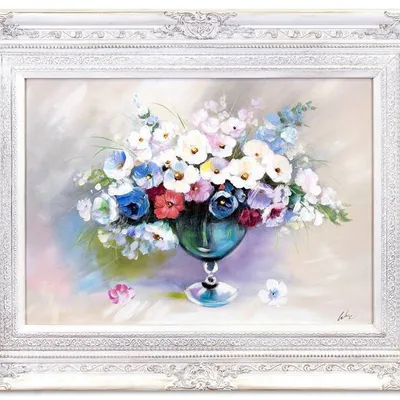 Bukiety mieszane - delikatny bukiecik - 78x98 cm - g16813