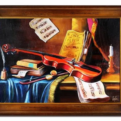 Tradycyjna - skrzypcowe nuty - 64x84 cm - g16861