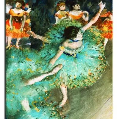 Edgar degas - zielona tancerka - 50x70 cm - g92596