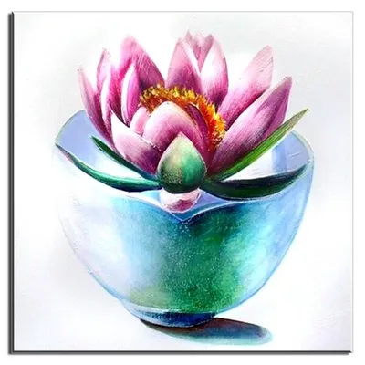 Feng shui - kwiat lotosu - 60x60 cm - g01644