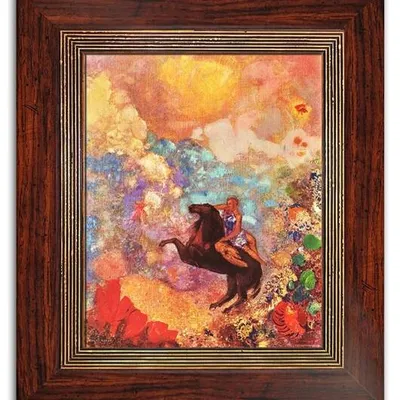 Odilon redon - muza na pegazie - 36x31 cm - g95054