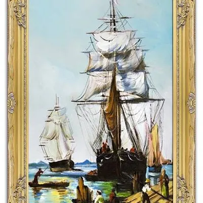 Marynistyka - brygantyna "klara" - 75x105 cm - g00082