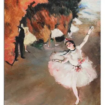 Obraz olejny - impresjoniści - edgar degas - gwiazda. tancerka na scenie - 50x70 cm - g116669