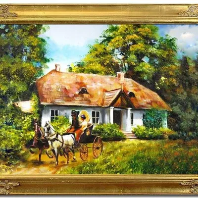 Obraz olejny - pejzaże - 63x83 cm - g116813