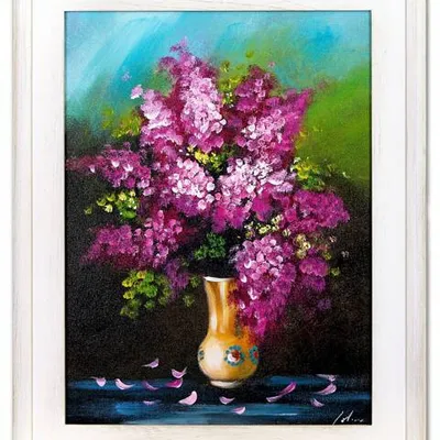 Bzy - różowa wiązanka - 40x50 cm - g06127