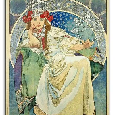 Alfons mucha - księżniczka hiacyntu - 90x60 cm - g93775