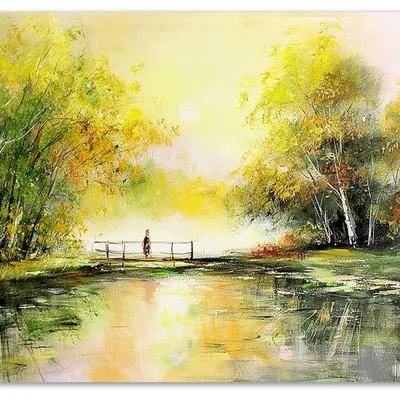 Obraz olejny - pejzaże - 80x120 cm - g119485