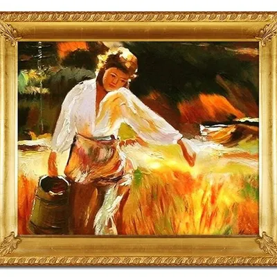 Apoloniusz kędzierski - dziewczyna z dzbanem - 54x63 cm - g00600