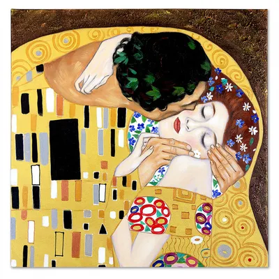Gustav klimt - pocałunek - 60x60 cm - g01566
