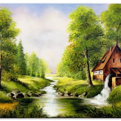Obraz olejny - pejzaże - 80x120 cm - g119368