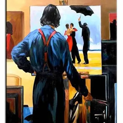 Jack vettriano - studio life - 60x90cm - g16836