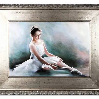 Obraz olejny - baletnice - 92x122 cm - g107601