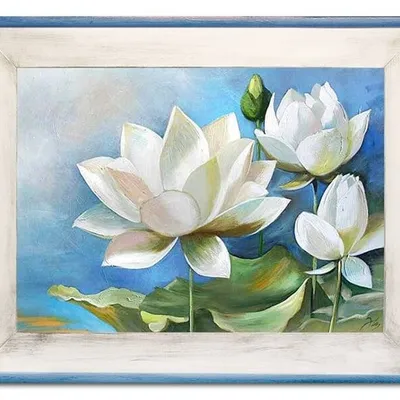 Obraz olejny - kwiaty - 68x88 cm - g15798