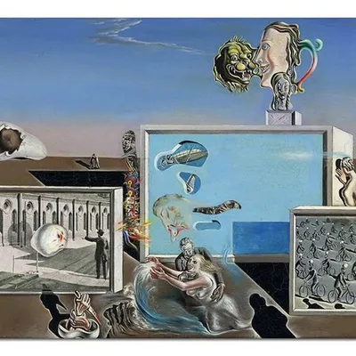 Obraz drukowany - salvador dali - illuminated pleasures - 50x70 cm - g109790