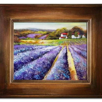 Pola lawendowe - kwitąca pora - 61x71 cm - g16327