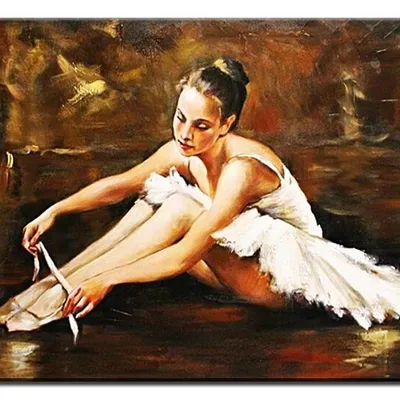 Baletnice - młodziutka baletnica - 50x70 cm - g14968
