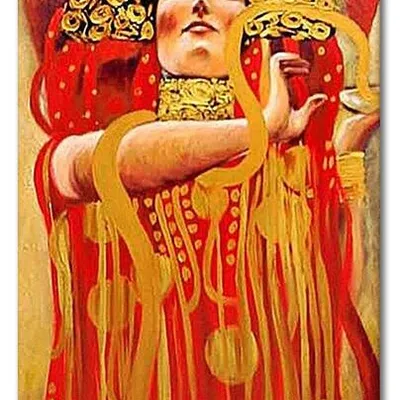 Obraz olejny - gustav klimt - medycyna - 60x90 cm - g119470