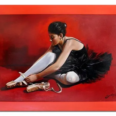 Baletnice - czarne tutu - 64x84 cm - g17237