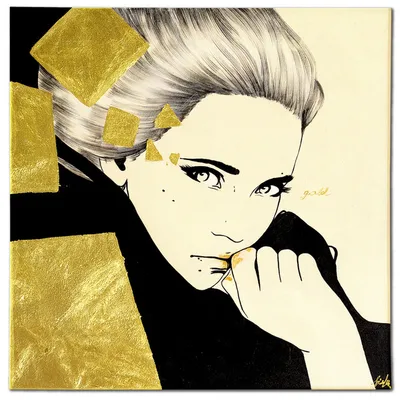 Obraz olejny - abstrakcyjne - 90x90 cm - g118951