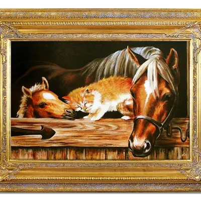 Obraz - konie - 90x120cm - g17465