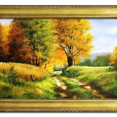 Pejzaż tradycyjny - wczesna jesień - 105x75 cm - g17343