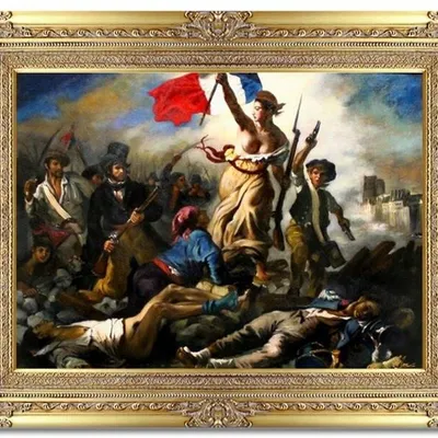 Eugene delacroix - wolność wiodąca lud na barykady - 72x92 cm - g15242