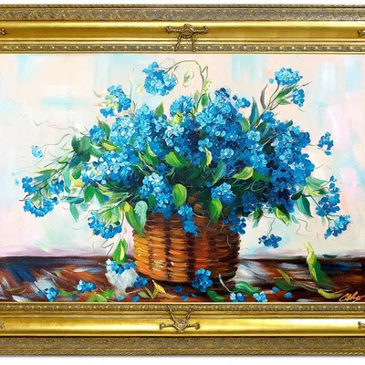 Obraz olejny - bukiety mieszane - 111x151 cm - g119153
