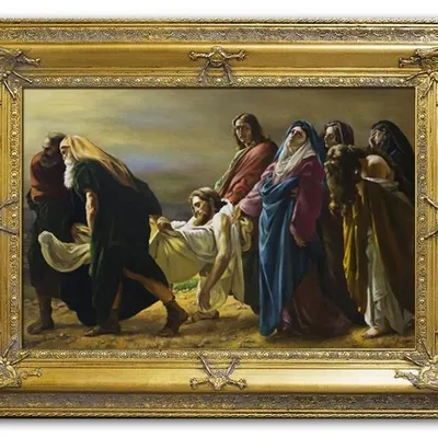 Chrystus - złożenie do grobu - 90x120 cm - g94796