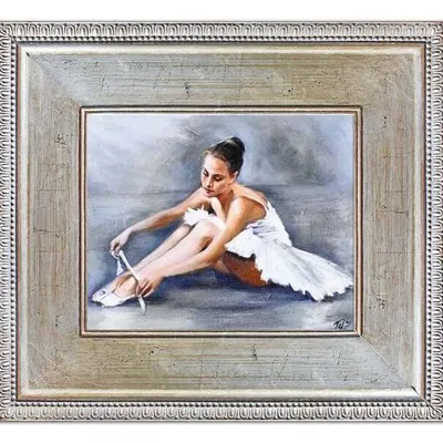 Baletnice - młodziutka baletnica - 63x73 cm - g17513