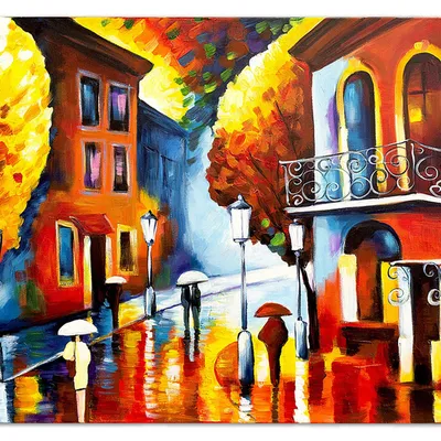 Obraz olejny - pejzaż nowoczesny - 60x90 cm - g118710