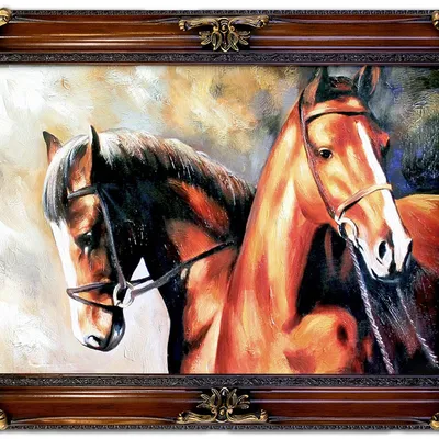 Obraz - konie - 80x110cm - g93916