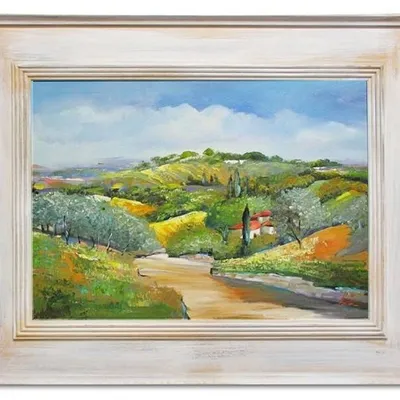 Pejzaż tradycyjny - polny pejzaż - 76x96 cm - g15011