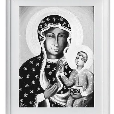 Maryja - matka boska częstochowska - 40x50 cm - g98768,
