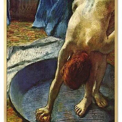 Obraz drukowany - impresjoniści - edgar degas - kobieta w wannie - 53x73 cm - g113548