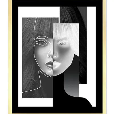 Obraz - abstrakcje - postacie - 43x53cm - g112458
