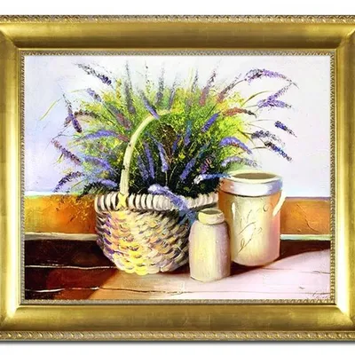 Tradycyjna - koszyk lawendy - 53x64 cm - g02787